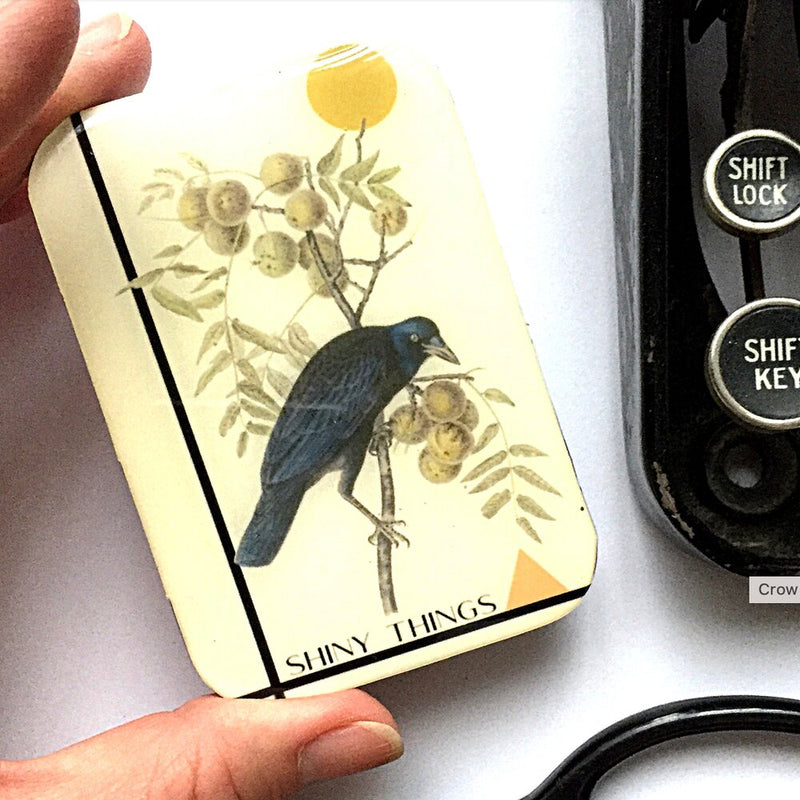 Shiny Things Crow | Notions Tin