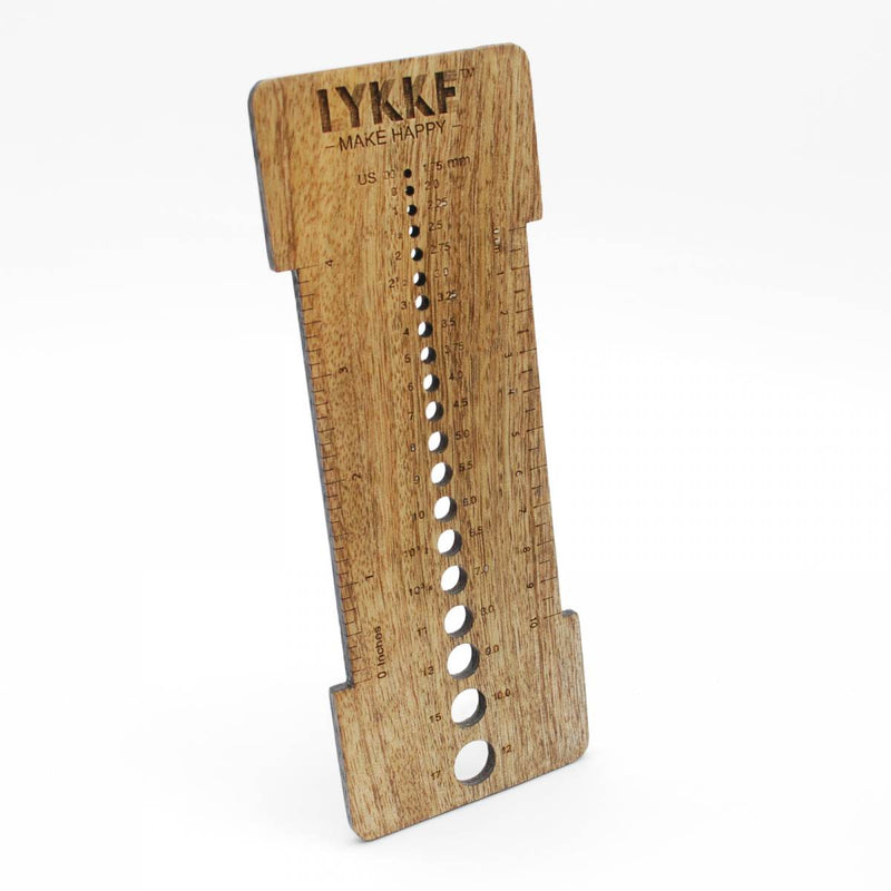 Mango Wood | Needle Sizer and Gauge