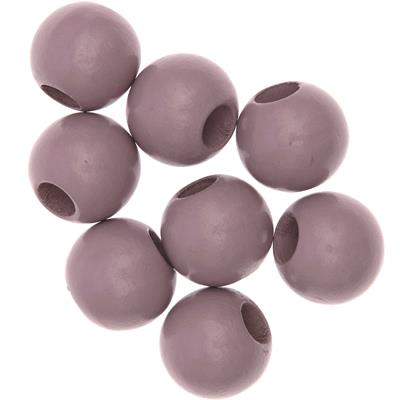 Smokey Pink Round Beads | 25mm (8 pieces)