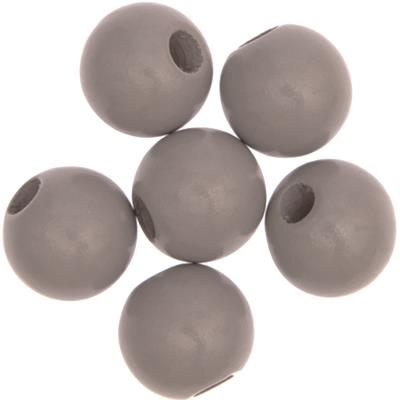 Light Grey Round Beads | 30mm (6 pieces)