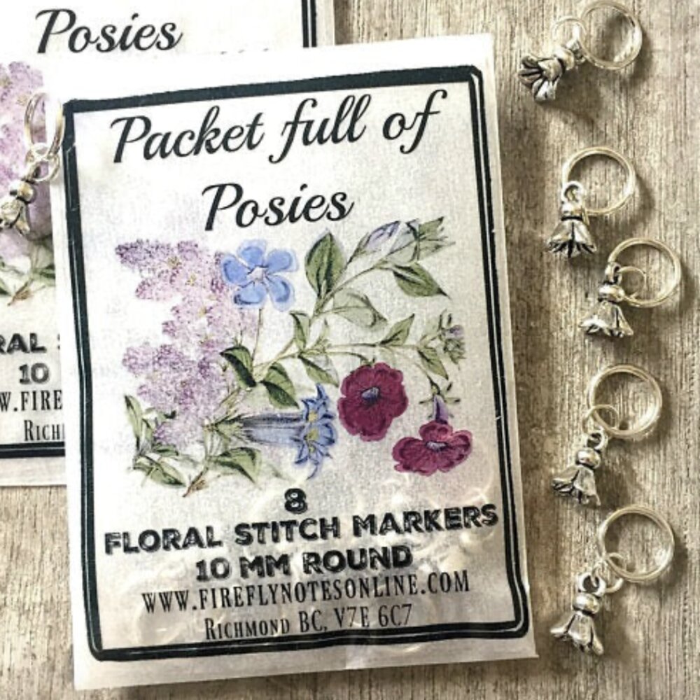 Firefly Notes Pocket Full of Posies Stitch Marker Pack STATEMENT
