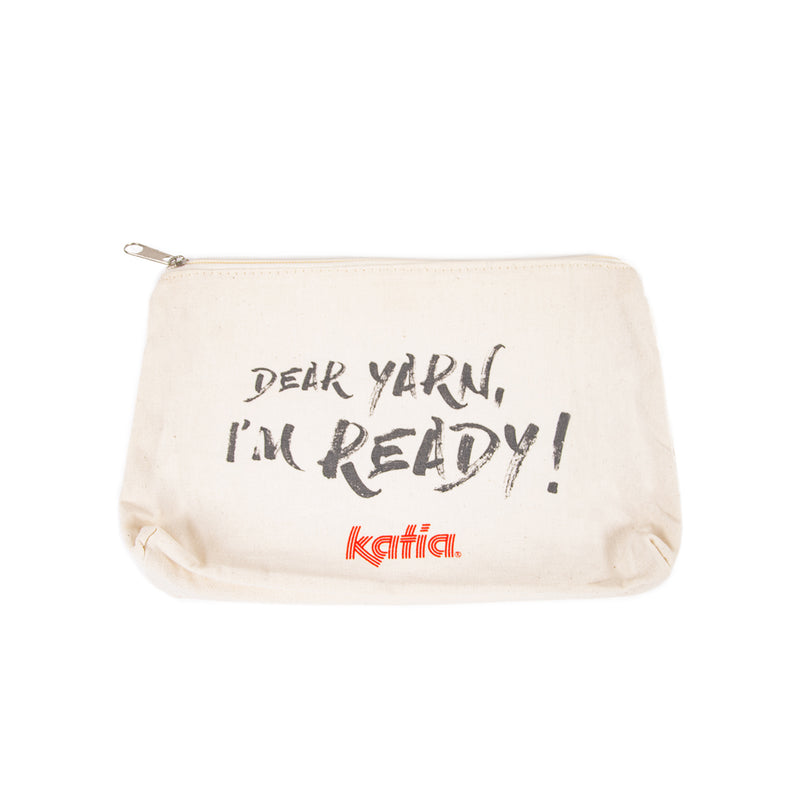 Dear Yarn, I'm Ready! cotton notions bag | Katia