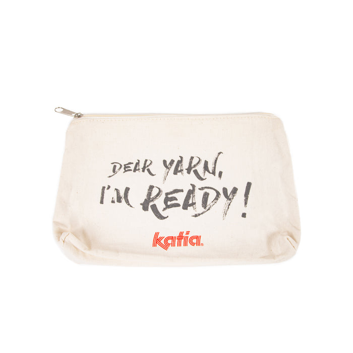Dear Yarn, I'm Ready! cotton notions bag | Katia