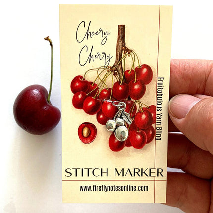 Firefly Notes Cherry Stitch Marker