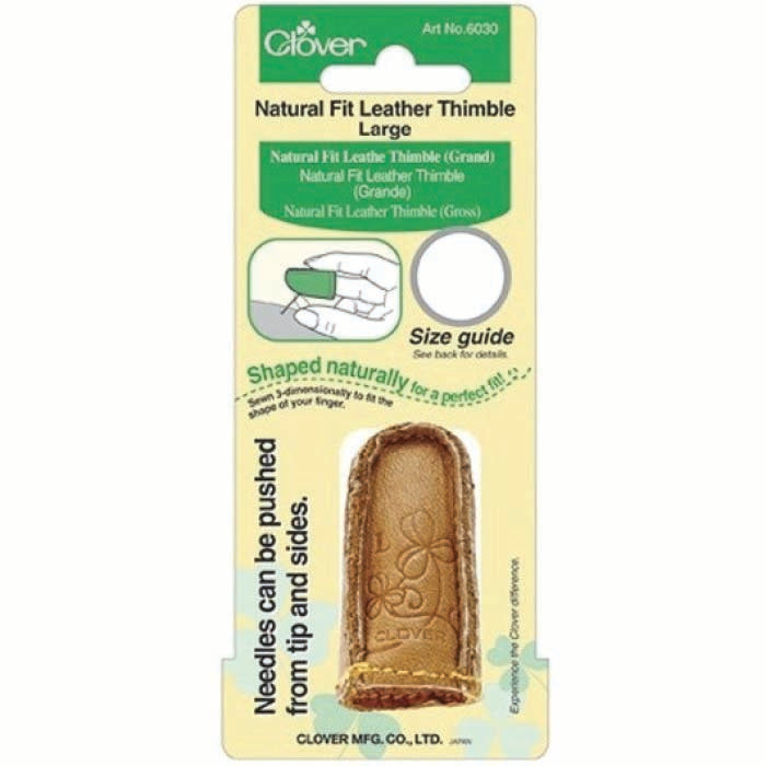 Clover Natural Fit Leather Thimble