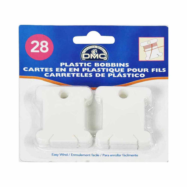 DMC Plastic Bobbins | 28 pack