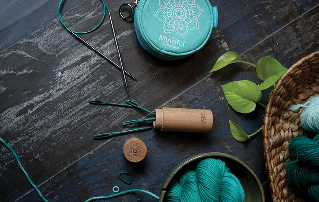 Knitter's Pride Mindful Wood Darning Needles | Teal 4pcs