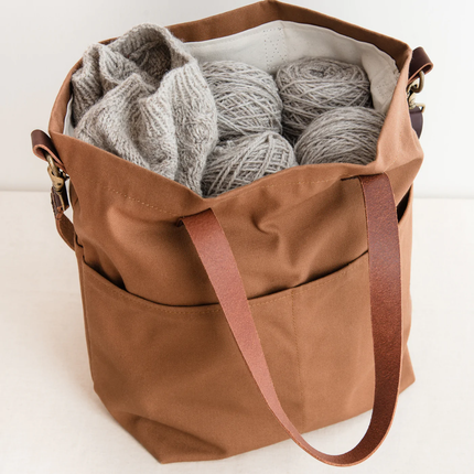 Canvas Crossbody Project Tote