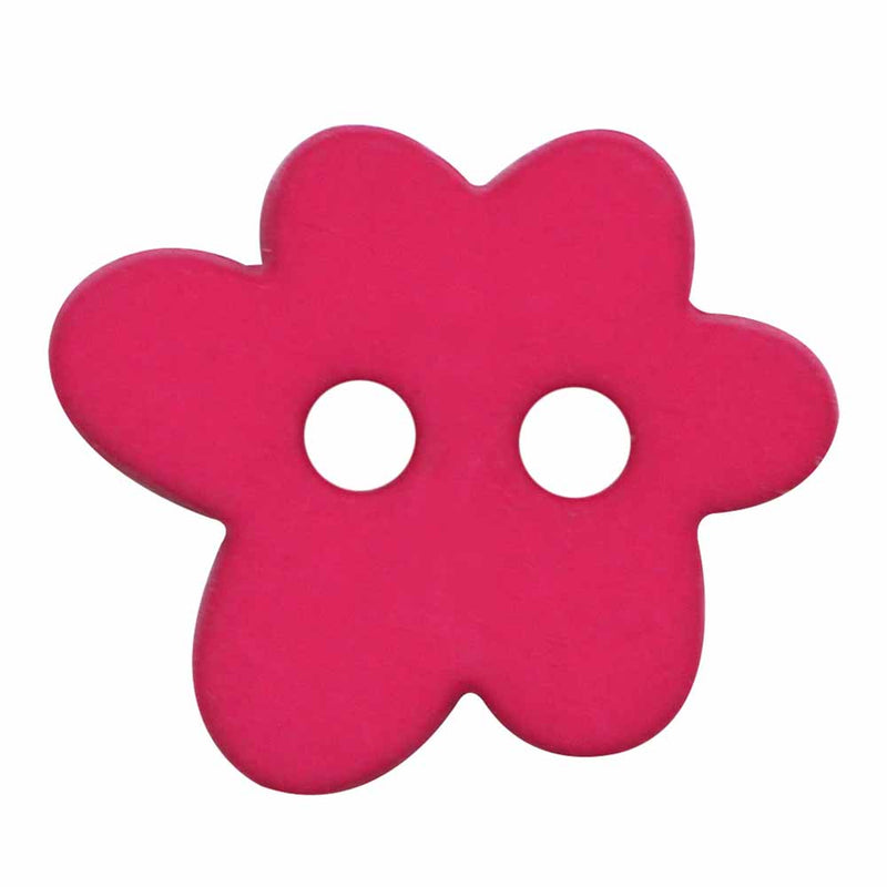 2 Hole Button - Rose Paint Blot