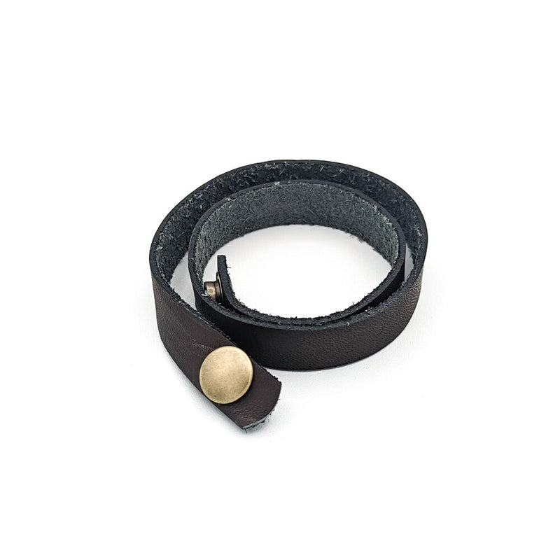 Simple Snap Shawl Cuff with Antique Brass Snap